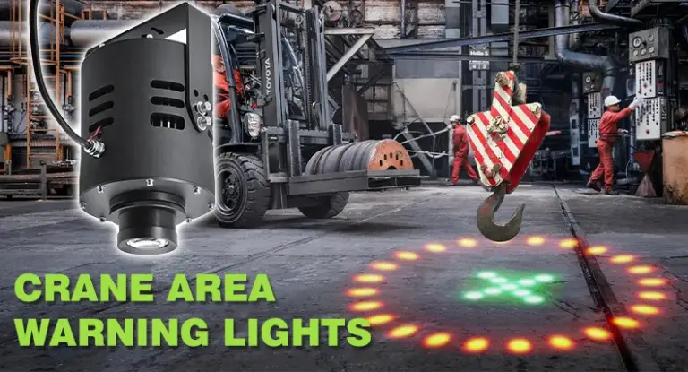 Overhead Crane Warning Lights are suitable for use in warehouses - LED forklift safety light | XRLL