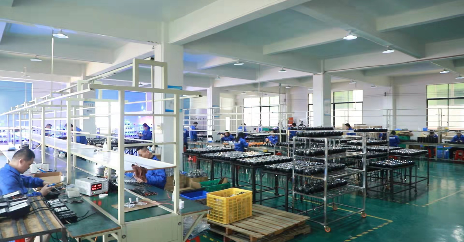 XRLL LED lighting production workshop in Foshan