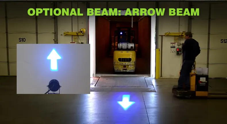 Forklift blue arrow light Improve warehouse safety - LED forklift safety light | XRLL